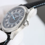 Blue Black - Black Leather - Automatic - 40mm