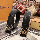 3D Texture Leather Dress Belts For Men