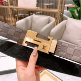 3D Square Leather Dress Belts For Men