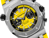 Yellow -Yellow Rubber - Quartz - 42mm