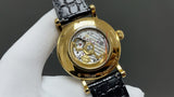 Yellow Gold - Black Leather - Automatic - 42mm