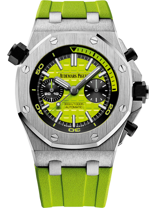 Green -Green Rubber - Quartz - 42mm