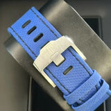 Blue -Blue Rubber - Sealed back- Quartz - 43mm