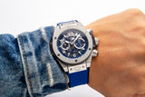 Chronograph -Blue 316 Steel - Blue Rubber - Quartz - 45mm