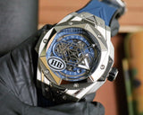 Silver Blue - Blue Rubber - Automatic - 45mm