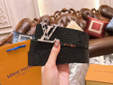 3D Texture Leather Dress Belts For Men