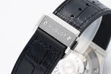 Black - Silver 904L Steel - Black Leather - Automatic - 42mm