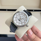 Classical -White Silver - Black Leather - Automatic - 42mm