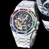 Rainbow Silver - Hollow 904L Steel - Automatic - 41mm