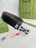 3D Square Leather Dress Belts For Men