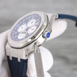 Blue White - Blue Rubber - Automatic - 41mm