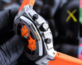 Orange -Prange Rubber - Quartz - 42mm