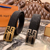 3D Texture Leather Dress Belts For Men