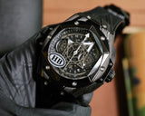 Black White - Black Rubber - Automatic - 45mm