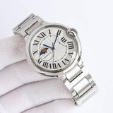 Silver 316L Steel - Silver Steel - Quartz/Automatic - 42mm