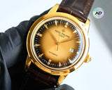 Orange 904L Steel - Brown Leather - Automatic - 41mm