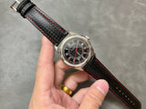 Red Black - Black Leather - Automatic - 40mm