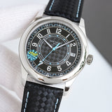 Blue Black - Black Leather - Automatic - 40mm