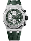 Green Silver - Green Rubber - Quartz - 42mm