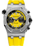 Yellow -Yellow Rubber - Quartz - 42mm