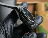 Black - Black Leather - Automatic - 45mm