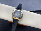 Grey Yellow 316L Steel - Black Leather - Automatic - 47*40mm