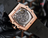 Chronograph - Rosegold - Black Rubber- Automatic - 42*52mm