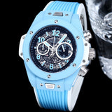 Chronograph - Blue Carbon Fiber - Blue Rubber - Quartz - 45mm