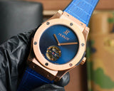 Blue Rosegold - Blue Leather - Automatic - 45mm