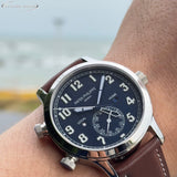 Silver Blue - Brown Leather - Automatic - 42mm