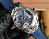 Silver Blue - Blue Rubber - Automatic - 45mm