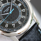 Blue Black - Black Leather - Automatic - 40mm