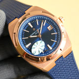 Blue Rosegold - Blue Rubber - Automatic - 41mm