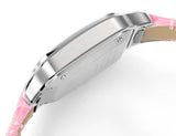 LADY -Rhinestone White 316L Steel - Pink Leather - Automatic - 43*35mm