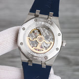 Blue White - Blue Rubber - Automatic - 41mm