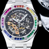 Rainbow Silver - Hollow 904L Steel - Automatic - 41mm