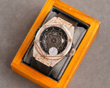 Rosegold - Black Rubber - Automatic - 42mm