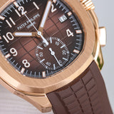 Chronograph - Brown - Brown Rubber - Automatic - 42mm