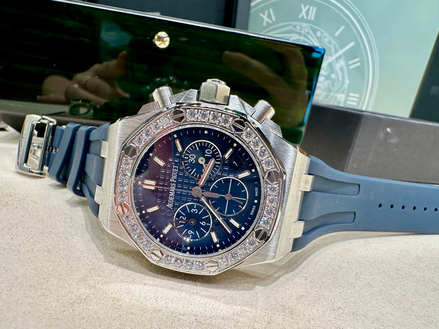 LADY -26231ST Blue -904L Steel - Chronograph -Quartz - 37mm