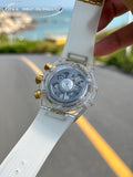 Chronograph -Sapphire glass  - White Rubber - Automatic - 45mm