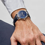 Calendar- Blue - Blue Leather - Automatic - 40mm