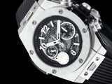 Chronograph - Black White - Black Rubber - Automatic - 42mm