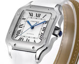 White 316L Steel - White Leather - Automatic - 47*40mm