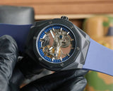 Blue Hollow - Blue Rubber - Automatic - 45mm