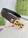 3D Square Leather Dress Belts For Men