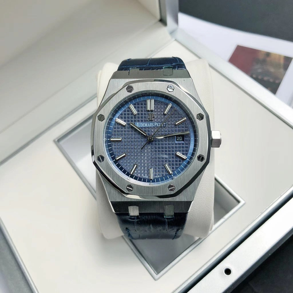 Blue - Blue Leather - Automatic - 41mm