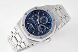 Blue White - Silver 904L Steel - Automatic - 41mm