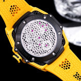 Silver - Yellow Rubber - Automatic - 44mm