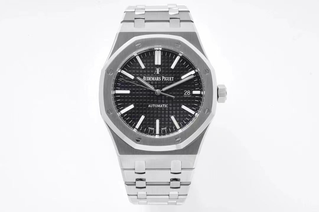 Classic 15400ST - Black 904L Steel - Silver - Automatic - 41mm