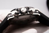 Grey - Hollow 904L Steel - Grey Rubber - Quartz - 42mm